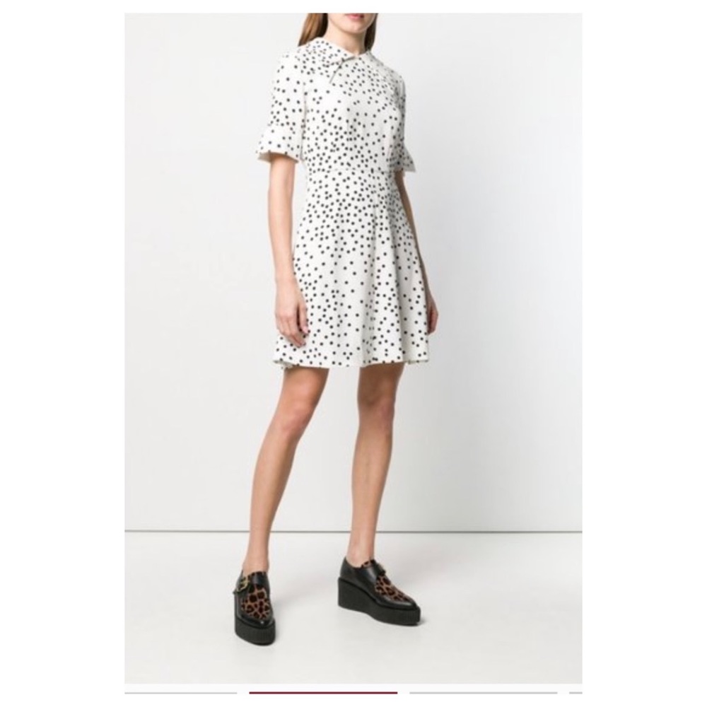 Stella McCartney collared polka dot dress short sleeves